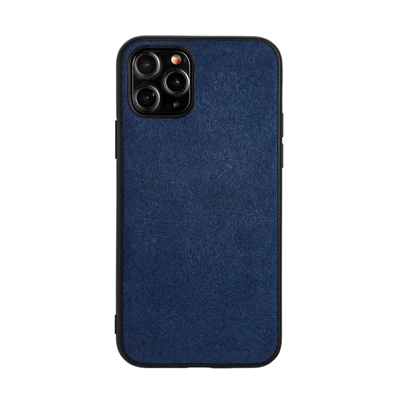 Navy Blue QINUO Меховой чехол для телефона для iphone 7 Plus 11 Pro Max X XR XS MAX Автомобильная кожаная задняя крышка для iphone 7 8 6 6S Plus Роскошный чехол - Цвет: Navy Blue