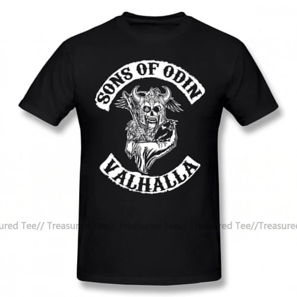 

Sons Of Anarchy T Shirt Sons Of Odin Valhalla Chapter T-Shirt Streetwear Awesome Tee Shirt Short-Sleeve Men 100 Cotton Tshirt