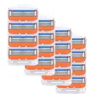 Лезвие для бритвы мужское, 16 шт.кор., 5 слоев кассета для бритвы, нержавеющая сталь Безопасные лезвия, подходит для Gillette Fusion