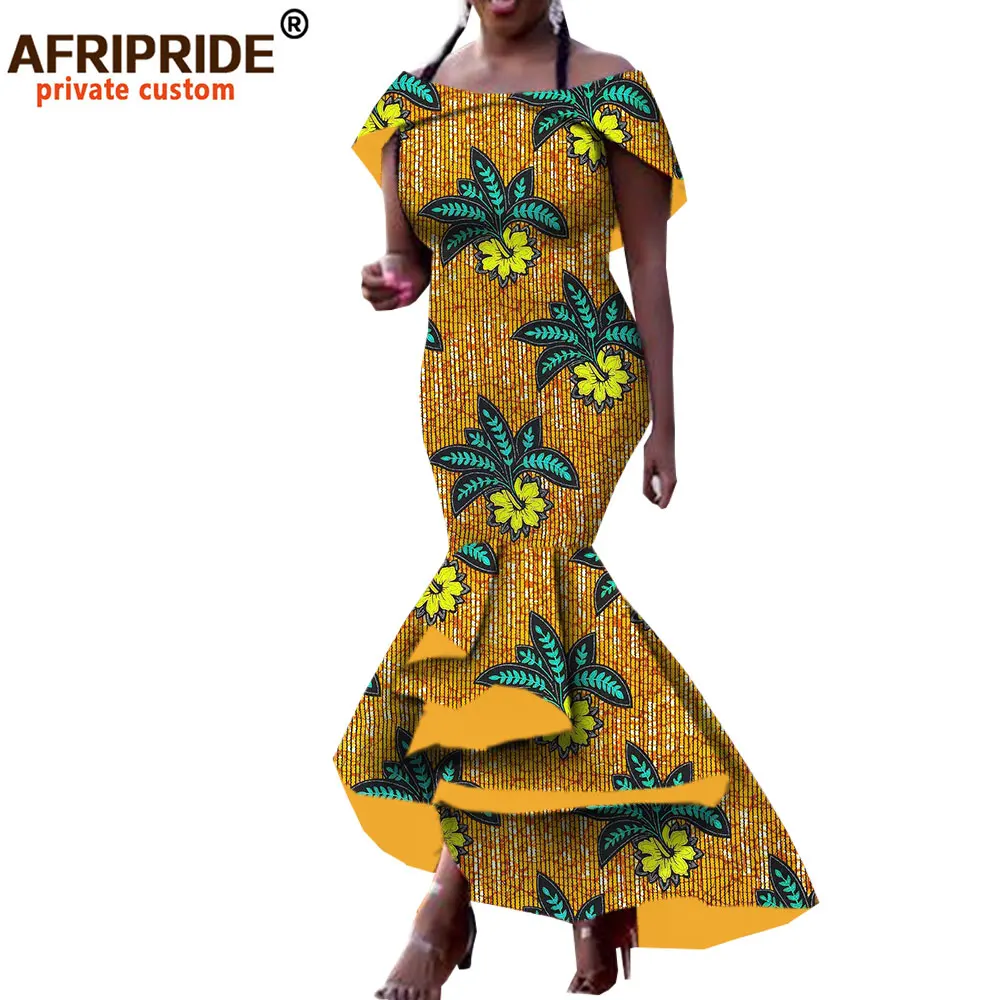 Afripride/осеннее женское платье в африканском стиле индивидуальное с открытыми