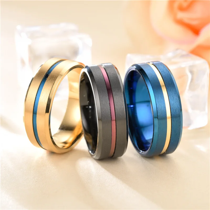 Золотые уникальные гравированные кольца Женские Ювелирные изделия из