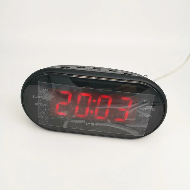 AM/FM радио с часами светодиодный часы цифровой дисплей часов автоматический и