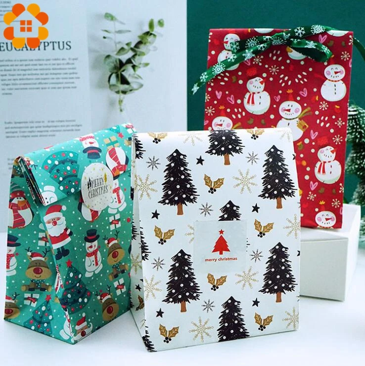 Подарочные пакеты со снежинками 6 шт./компл. | Дом и сад