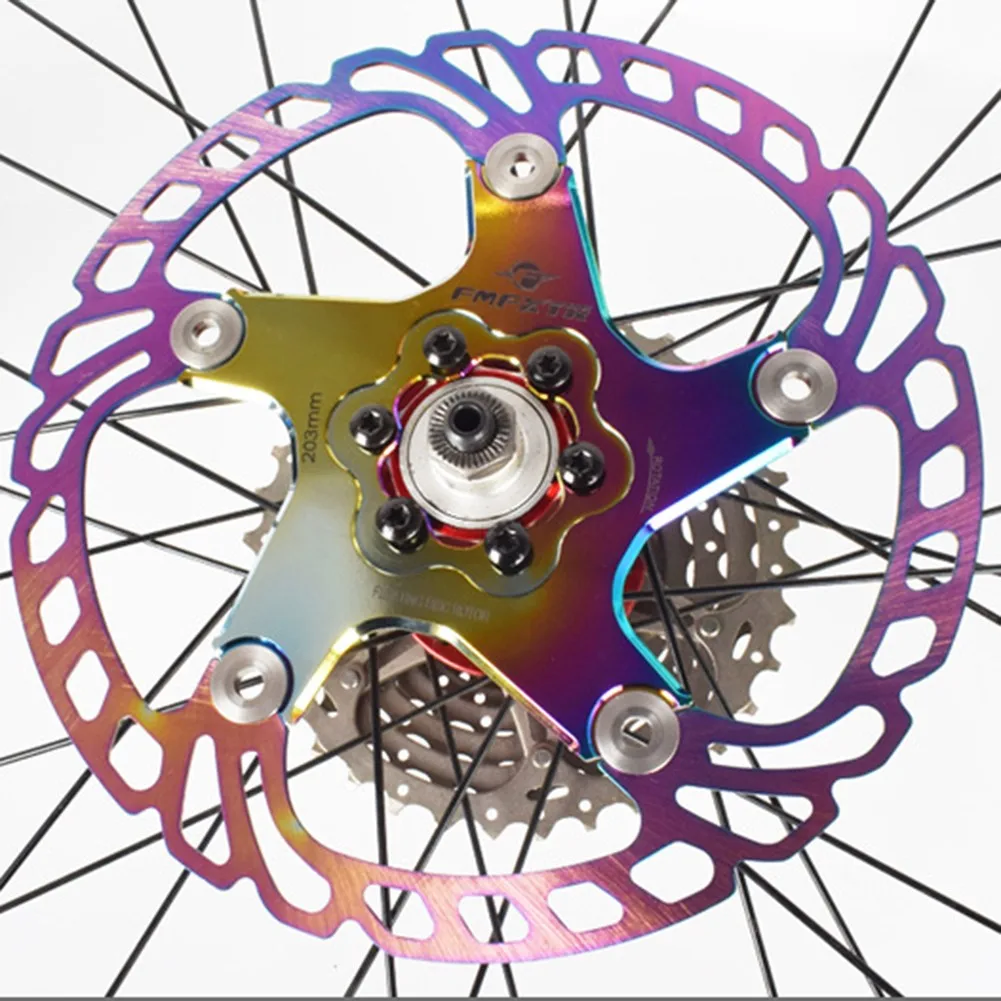 

Bicycle Brake MTB Bike Rotor Bicycle Colorful Floating Rotor 160/180/203mm With Screws Brake Pad Bicycle Parts Bicicleta