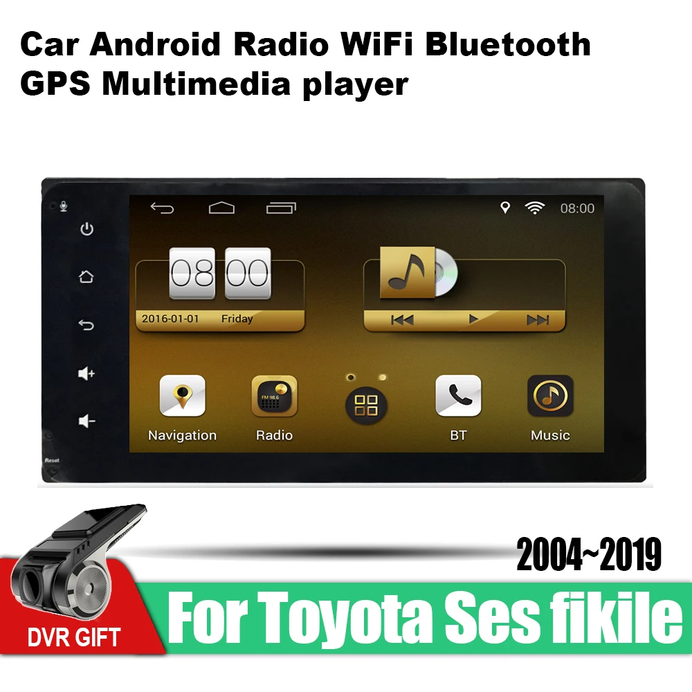 ZaiXi Android автомобильный GPS мультимедийный плеер для Toyota Ses fikile 2004 ~ 2019 навигационный