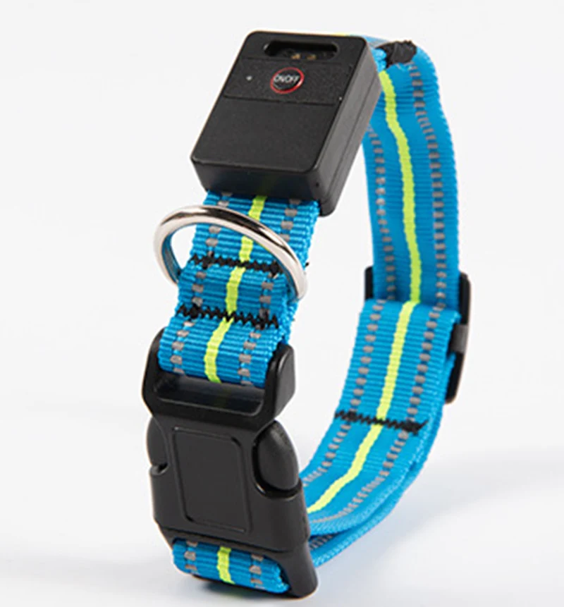 

20PCS / LOT LED Dog Collar Reflective Stripe Waterproof Luminous Collar USB Rechargeable Flash Pet Collar