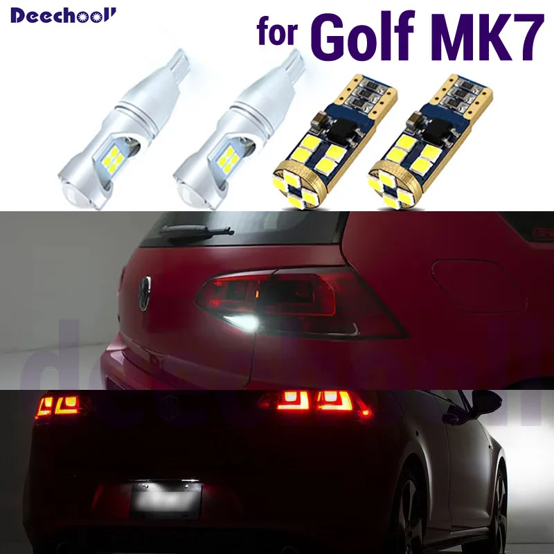 Лампы заднего хода и номерного знака Canbus Pure White для Volkswagen VW Golf 7 MK7 MKVII LED Exterior Kit.