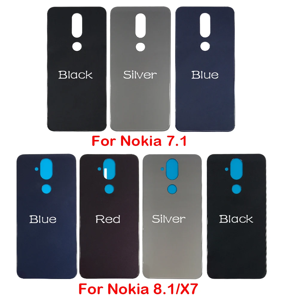 

Для Nokia 9/Nokia 7/Nokia 7,1/Nokia 8,1 X7 батарейный отсек стеклянная задняя крышка на клейкой основе