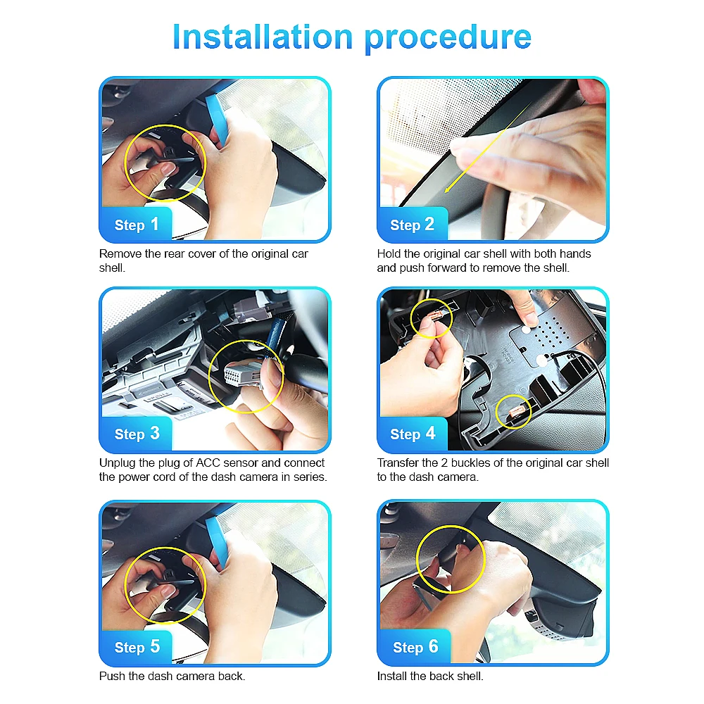 구매 대시 캠 도요타 C-HR CHR 2018-2021 ARB 자동차 DVR 4K 2.5K 2160P 1944P UHD WiFi 미니 카메라 무선 전면 및 후면 듀얼 카메라