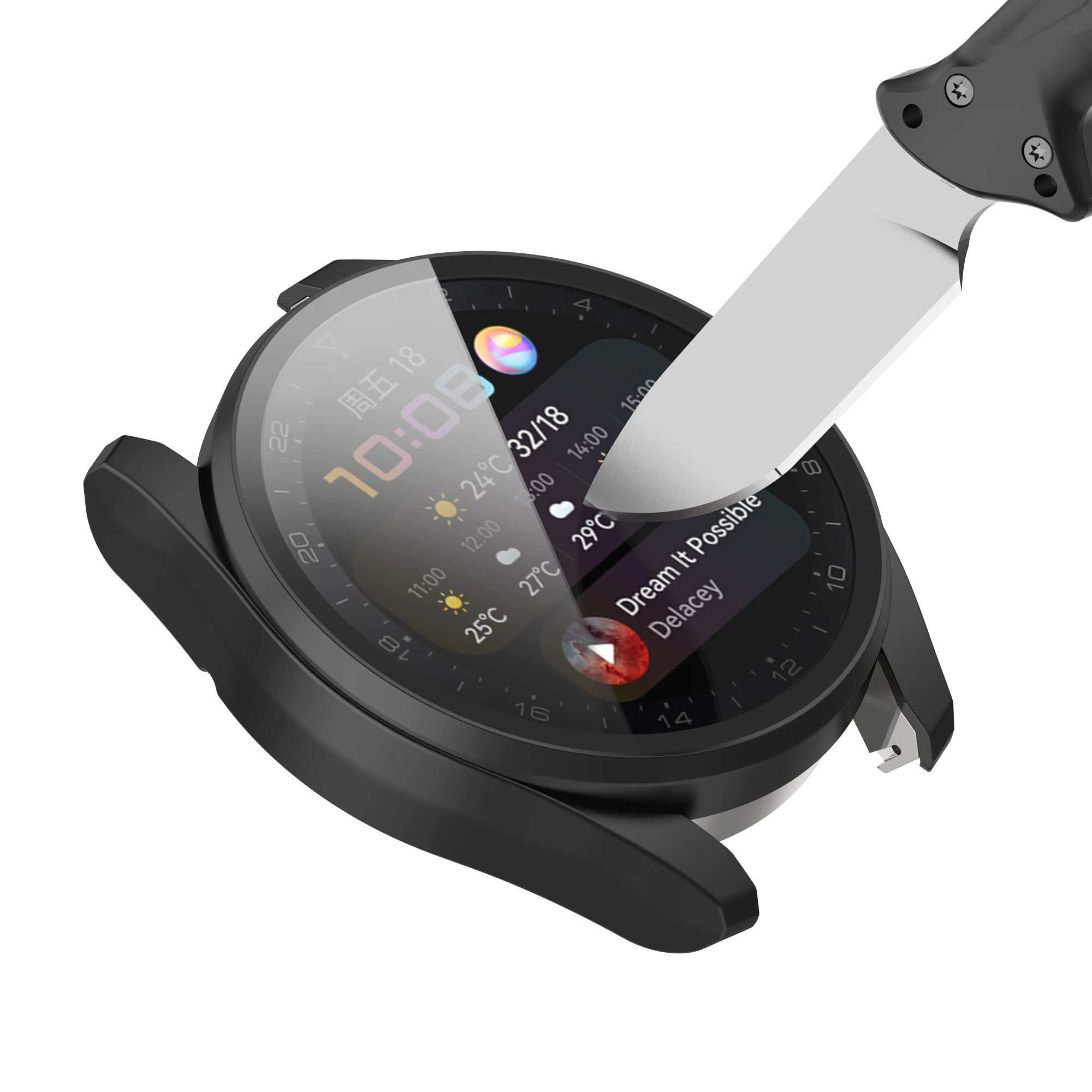 Защитный чехол для Huawei Watch 3 часов закаленное стекло полная защита экрана Wathc Pro