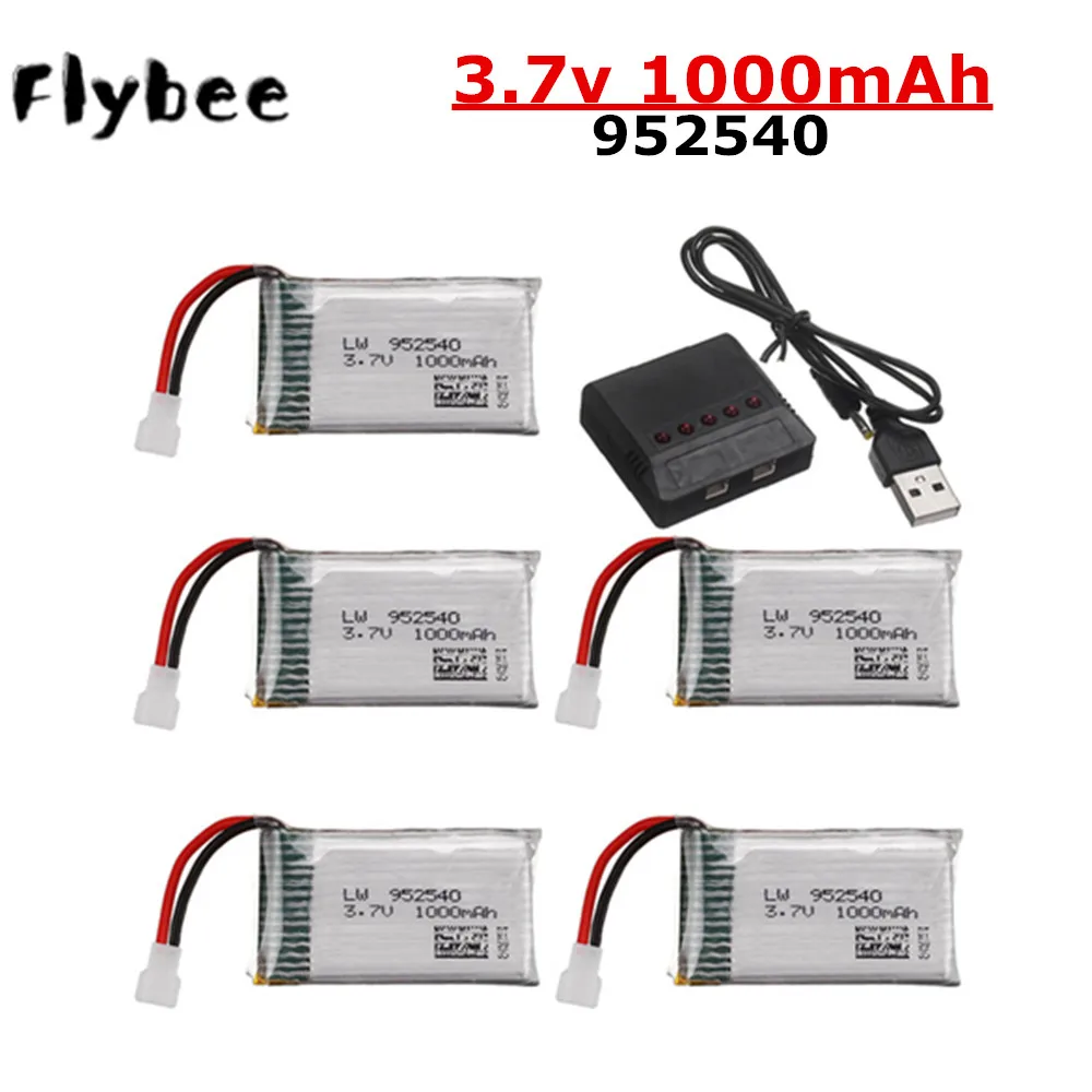 3 7 в 1000 мАч 25c Lipo Батарея для Syma X5 X5C X5SC X5SW TK M68 CX 30 K60 905 V931 Квадрокоптер с