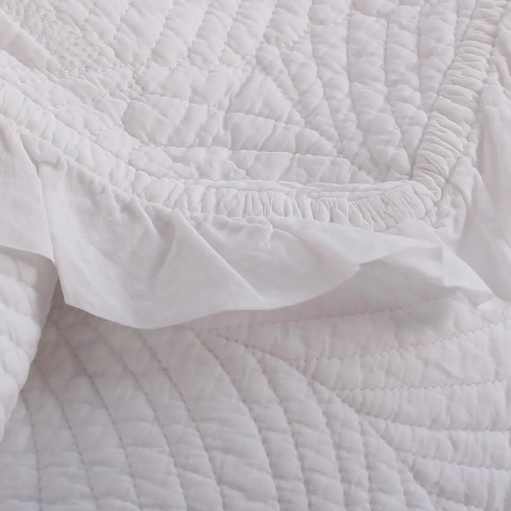 Комплект хлопкового одеяла CHAUSUB 3 шт. покрывало на кровать кружевное украшение с