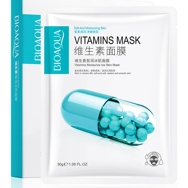 

Vitamin Ice Skin Face Mask For Women Moisturizing Shrinking Pores Oil Control Improving Dryness Gentle Repairing Brightening