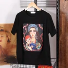 Лето 2021 года, новые хлопковые футболки в богемном стиле, женские модные свободные футболки с короткими рукавами и аппликациями с круглым вырезом, женские футболки, топы