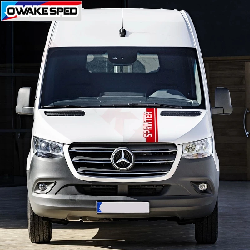 Спортивный Стильный чехол для Mercedes Benz Sprinter автомобильного двигателя полосатая