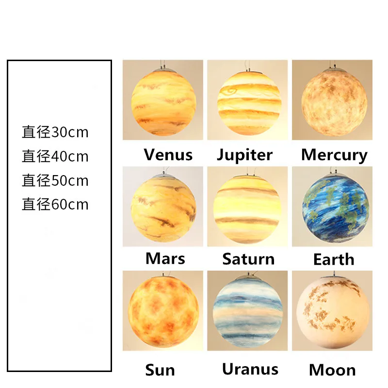 Подвесной светильник в скандинавском стиле креативный акриловый виде Вселенной