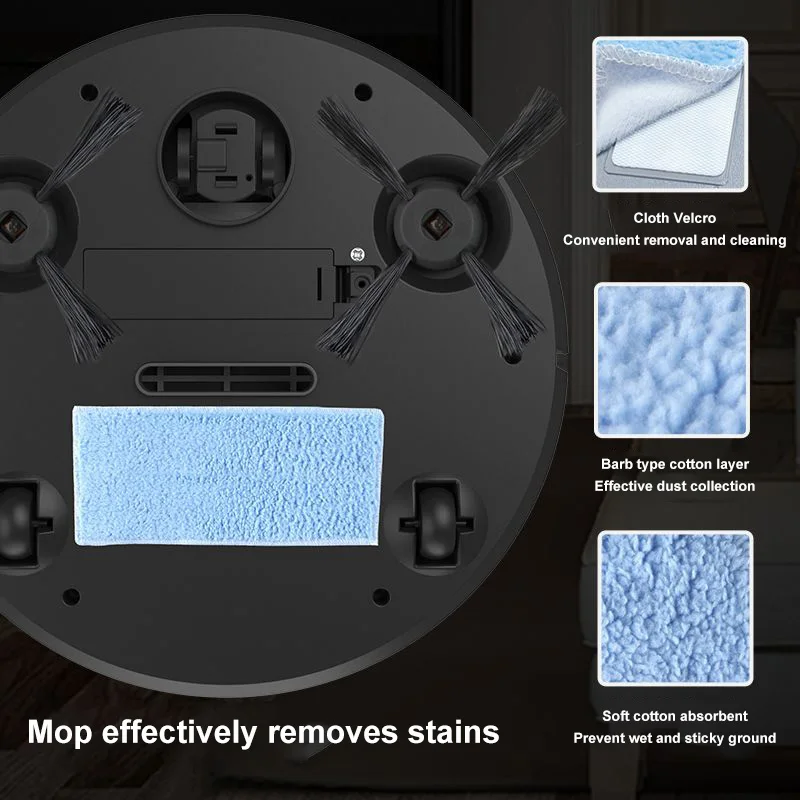

Intelligent Robot Vacuum Cleaner Multifunctional 3-In-1 Auto Rechargeable Floor Sweeping Robot Dry Wet Vacuum Cleaner Machine
