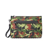 camouflage mens clutch bag 2020 new fashion soft leather handbag large capacity boys envelope bags