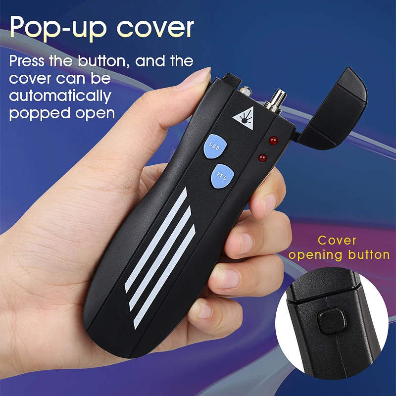 COMPTYCO New High Quality mini Laser Source Fiber Optic Cable Tester 5/10/20/30/50KM Visual Fault Locator SC/FC/ST | Мобильные