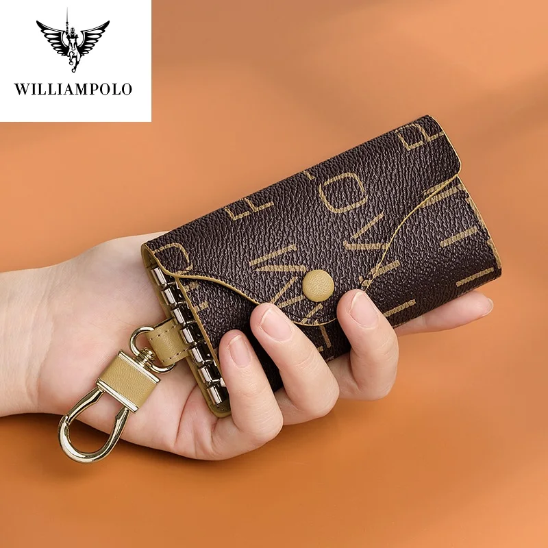 Новинка 2020 чехол для ключей WILLIAMPOLO женский многофункциональный кошелек Женский