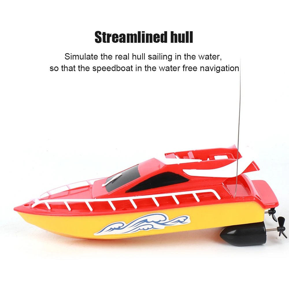 

Four-Way Remote Control High Speed Boat Sturdy Water-Proof Impact-Resistant Remote Control Boat Children Birthday Gift