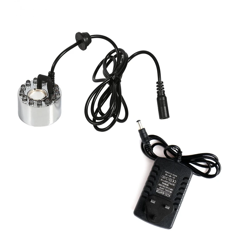 UK Plug Аквариумный распылитель, светодиодный опрыскиватель для аквариума, распылитель для фонтана, водоема, распылитель для аквариума, украшение для аквариума D35 - Цвет: UK Plug