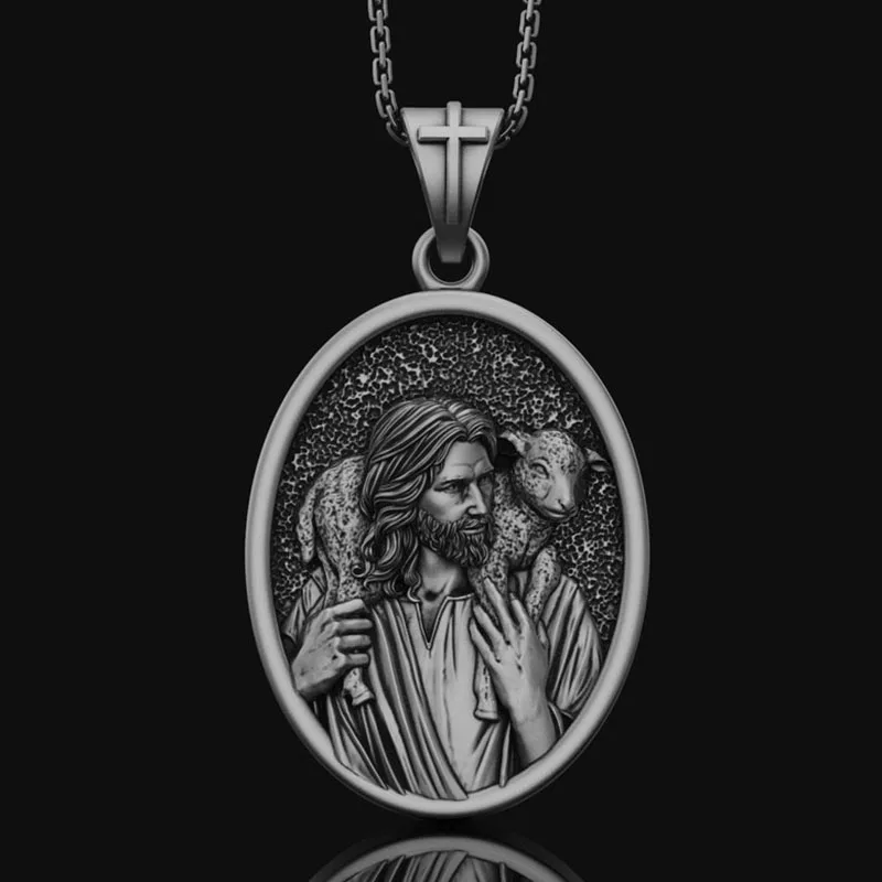 подвески бижутерия Ожерелье с изображением Иисуса ожерелье кулоном в виде