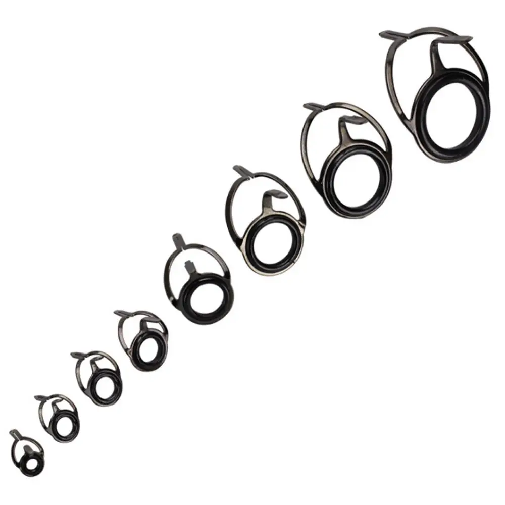 

Durable Replacement O Ring Stainless Steel Fishing Rod Guide Eye Ceramic Ring Tackle Box Accessories Repair Kit