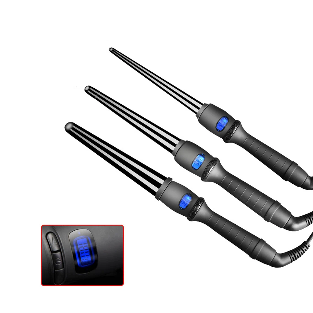 

Керамические щипцы для завивки волос, инструменты для укладки, профессиональные инструменты для завивки волос, груша, цветок, конус, электр...