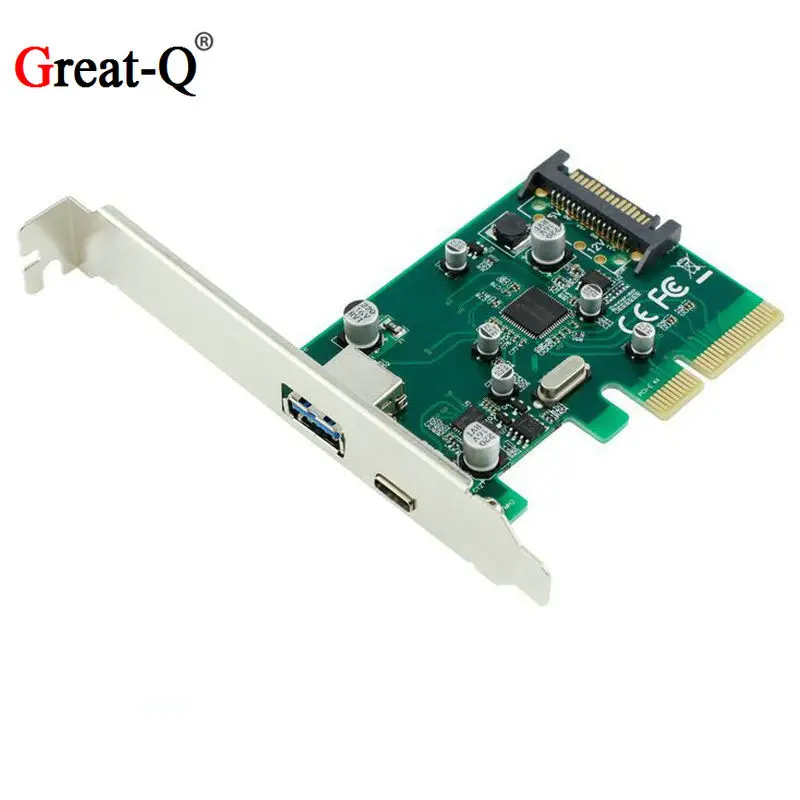 pci express x4 к usb3 1 type c адаптер конвертер 10 гб