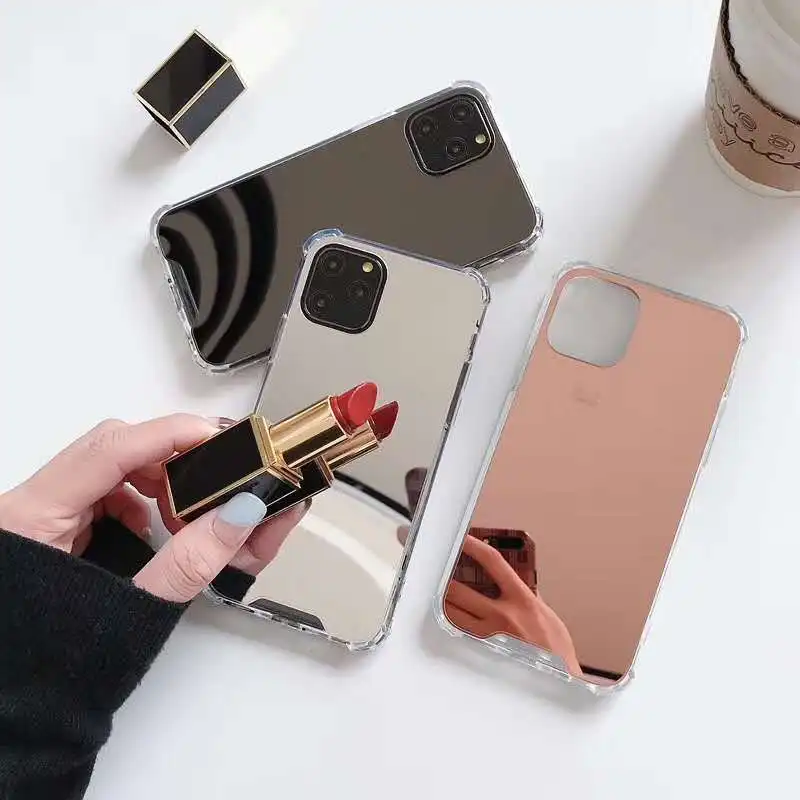 Full Mirror Soft TPU Case For iphone 11 Pro Max Luxury Plating Cover 7 8 6 6S Plus X XR XS phone Cases Coque |