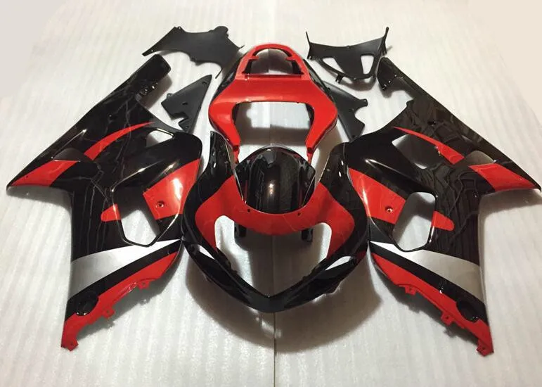 

New ABS aftermarket Motorcycle Fairings Kit Fit for Suzuki GSX-R 600 750 k1 2001 2002 2003 01 02 03 Bodywork set black red