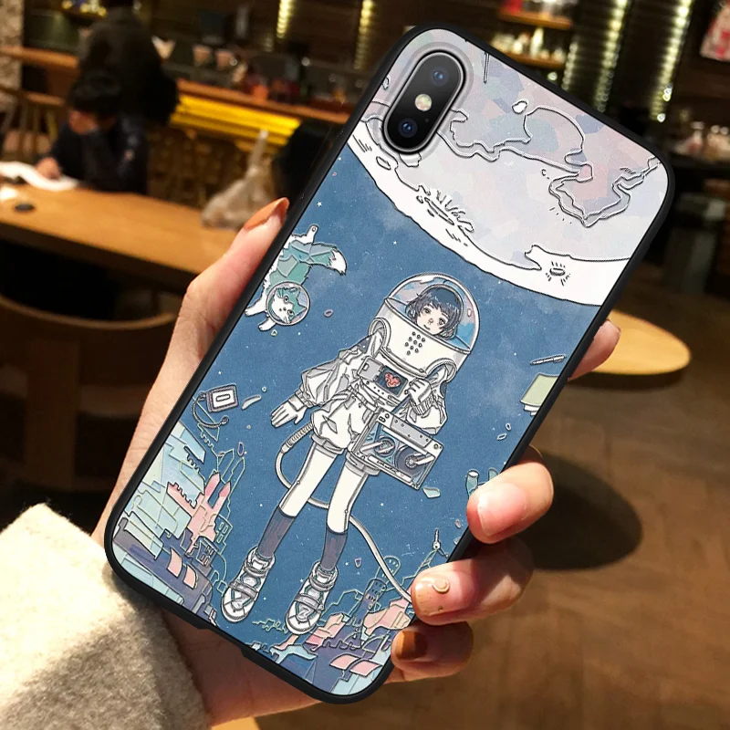 tknvhaim 3D чехол с тиснением для iPhone XS Max XR X 8 7 6 Plus 5 TPU для Oneplus 7 Pro 6T 5 T Capas для Motorola Moto G6 Play G5 G5S Plus чехол s - Цвет: tknvhaim