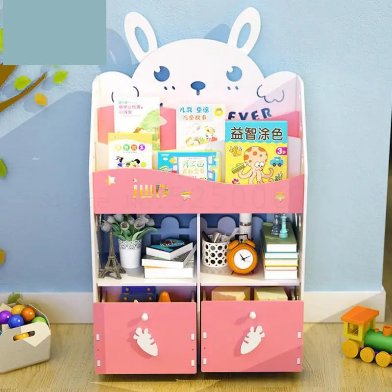 Детские книжные полки на земле простые для стола простой современный книжный