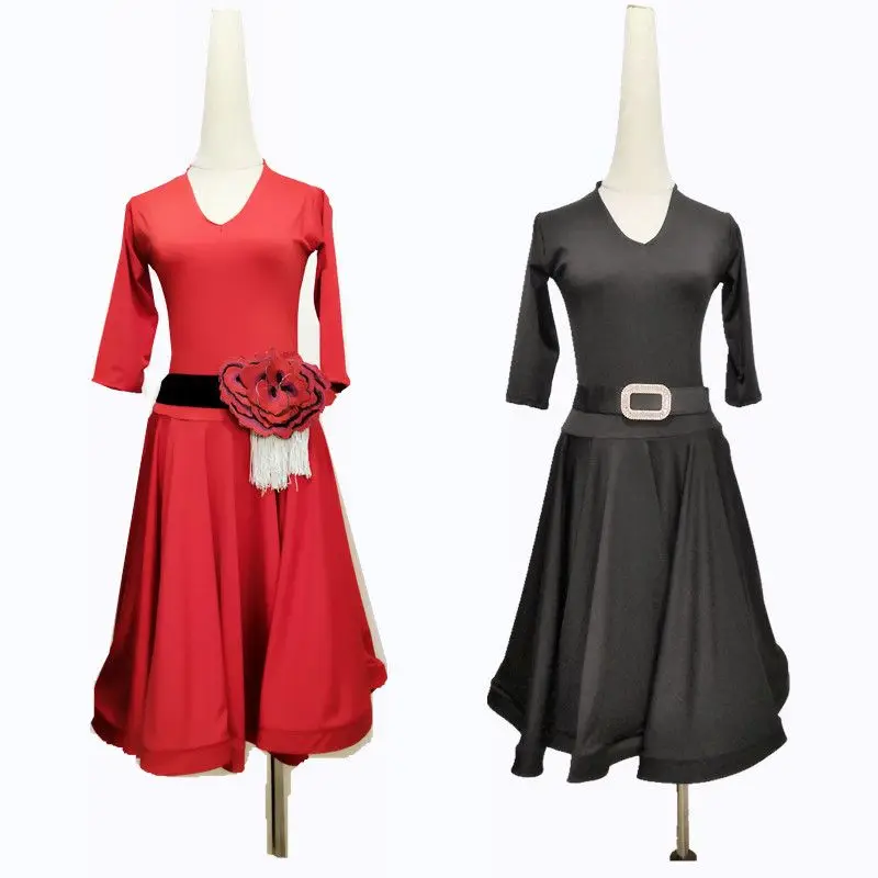 Женское платье для тренировок 2019 юбка выступлений и латиноамериканских танцев