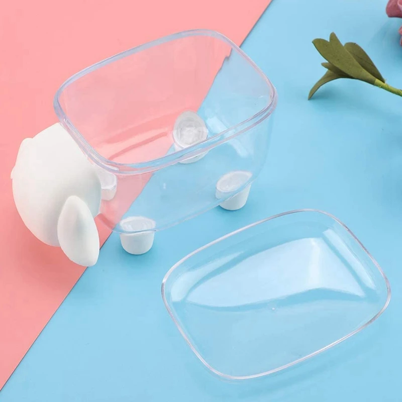 

Mini Cotton Swab Storage Box Cosmetic Cotton Toothpick Holder Sheep Shape Organizer