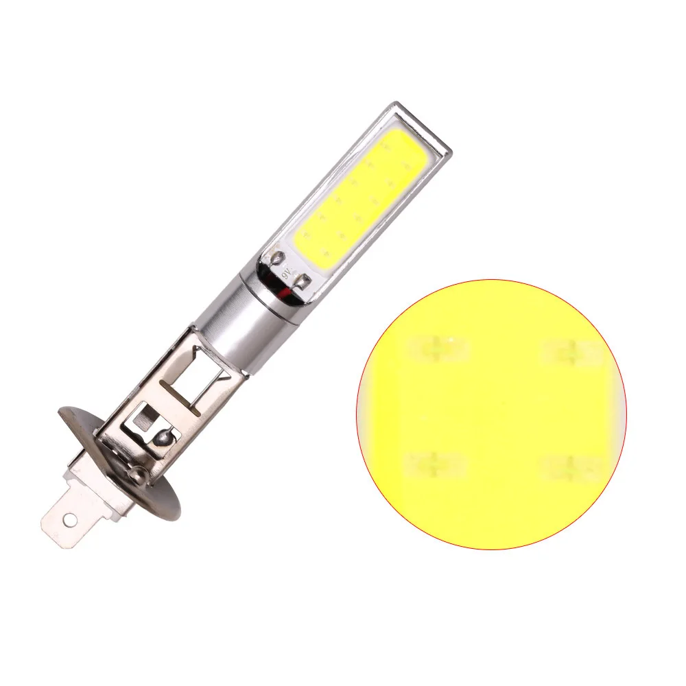 1 шт. Автомобильная сменная светодиодная противотуманная фара COB Чип Лампа H1/H3