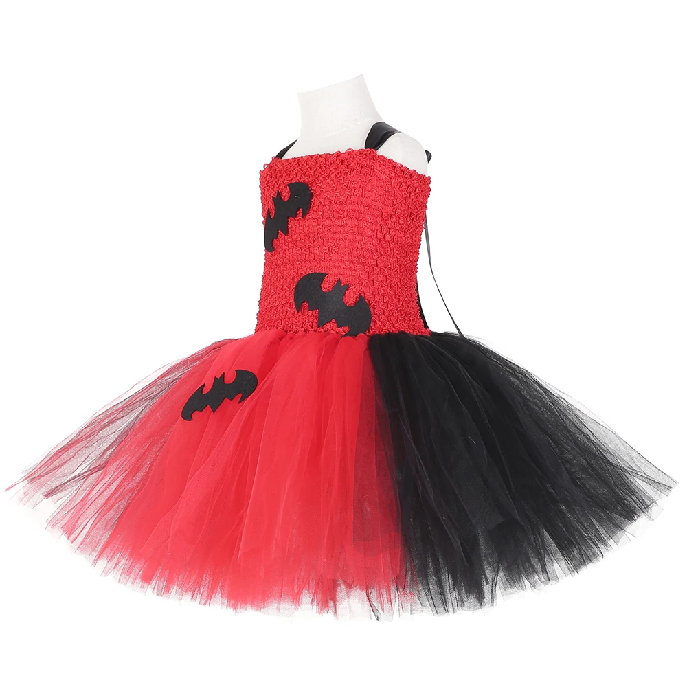 Платье-пачка с летучей мыши вампира детские костюмы на хэллоуин красного и