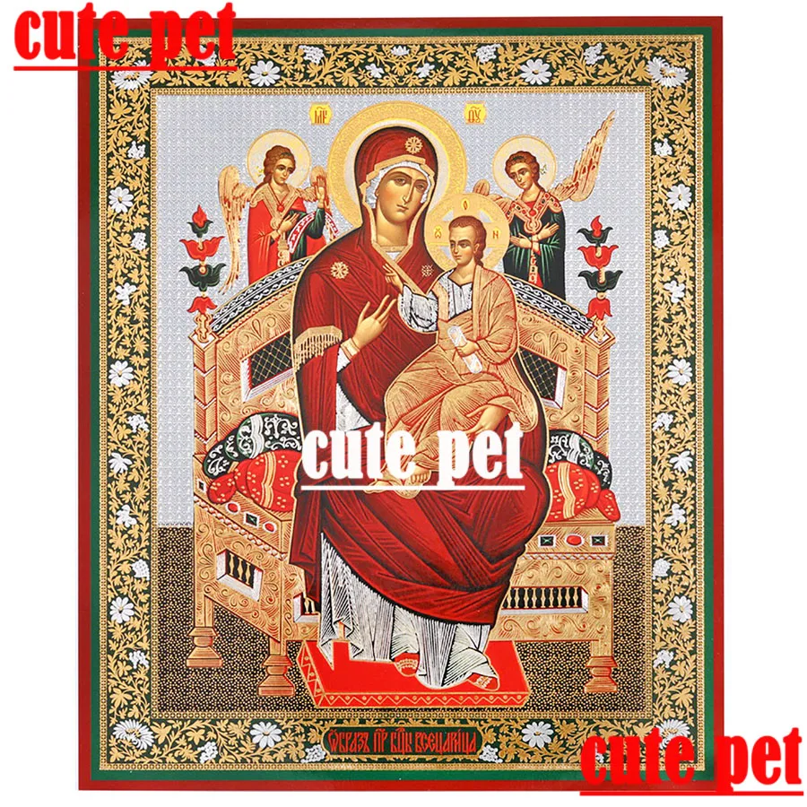 

3D puzzle Russian Icon Patroness Virgin Mary DIY Full drill rhinestone mosaic Diamond embroidery crossstitch Handmade Decor