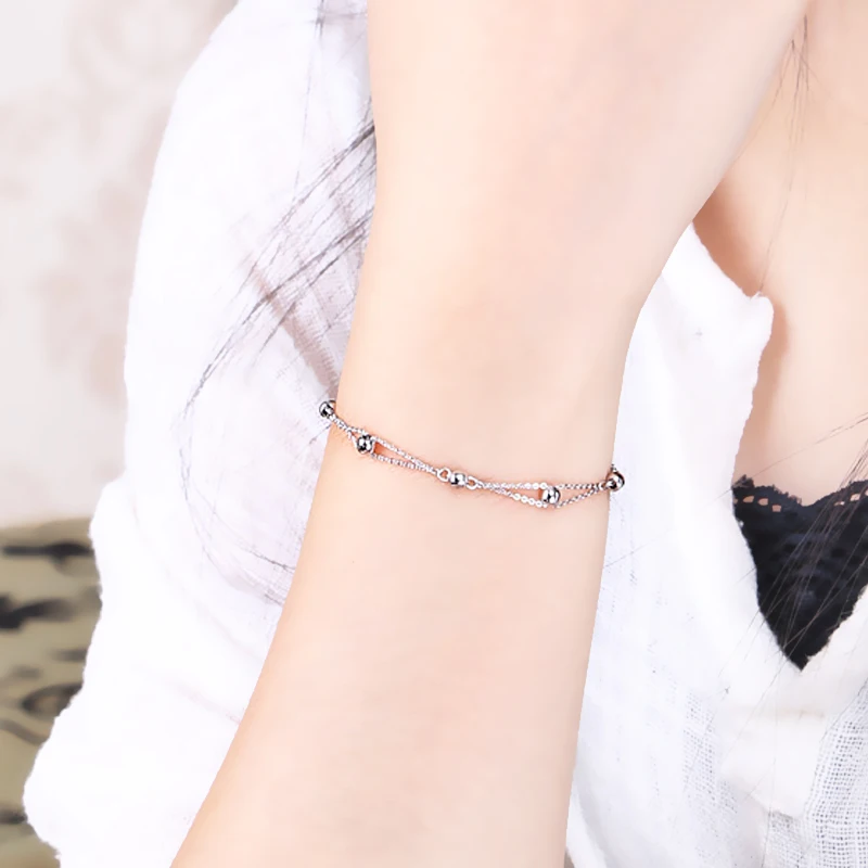 Браслет YBF Pt950 из чистого золота настоящая платина цепочка Мужская простая