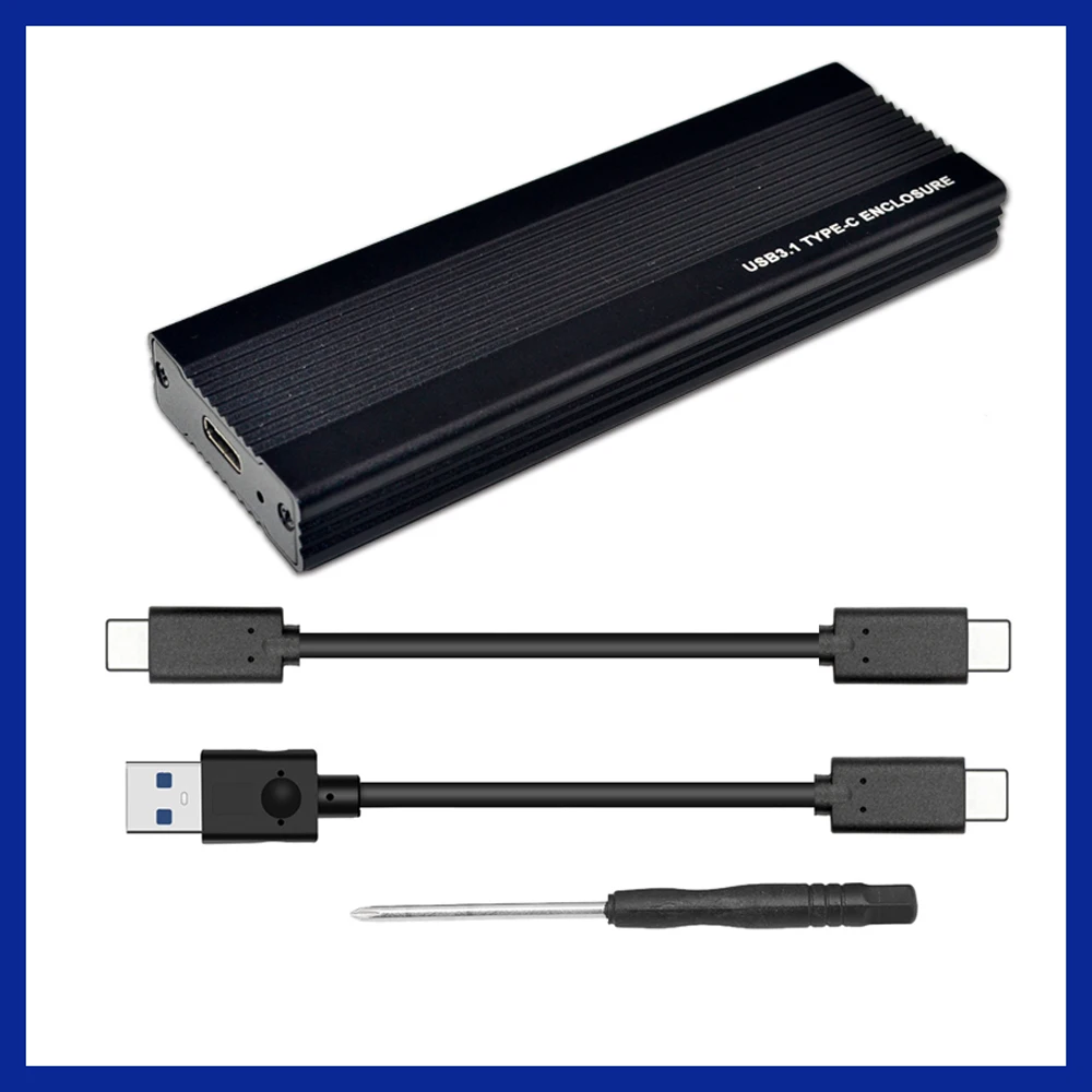 M2 корпус SSD NVME USB SSD HDD корпус ssd-бокс M.2 чехол адаптер USB 3,1 Gen 2 внешних M 2 Коробка для NVME M ключ 2242/2260/2280 M2 чехол