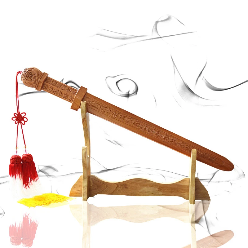 

Taoist five thunder sword, изготовлен из цельного персикового дерева, меч цзинчжэнь, пять команд thunder Fu sword, без сращивания