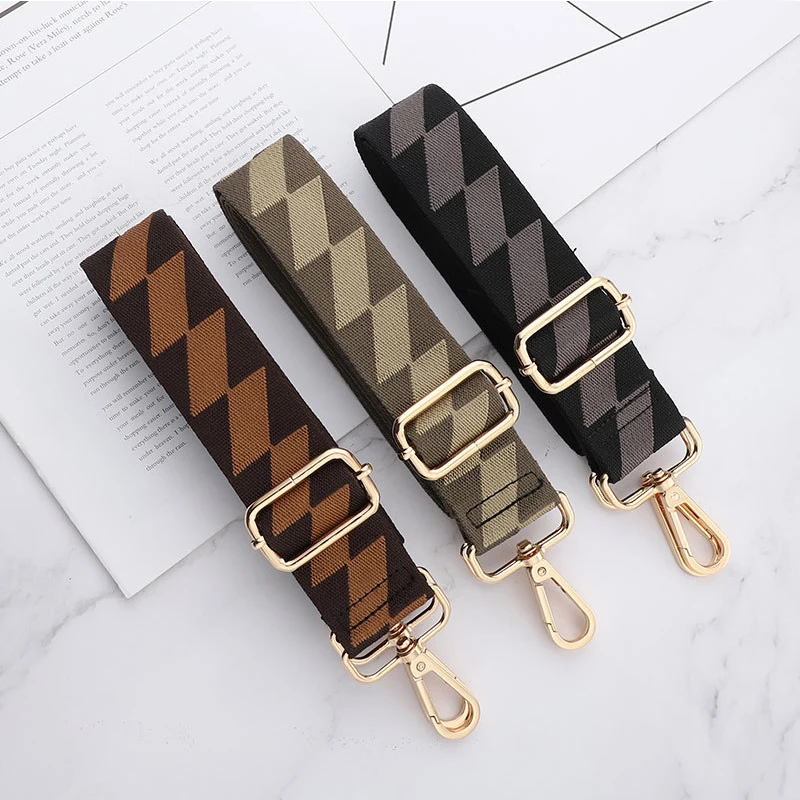 

New Adjustable Bag Strap Bag Part Accessories for Handbags Leather Belt Wide Rainbow Shoulder Strap Replacement Purse Strap