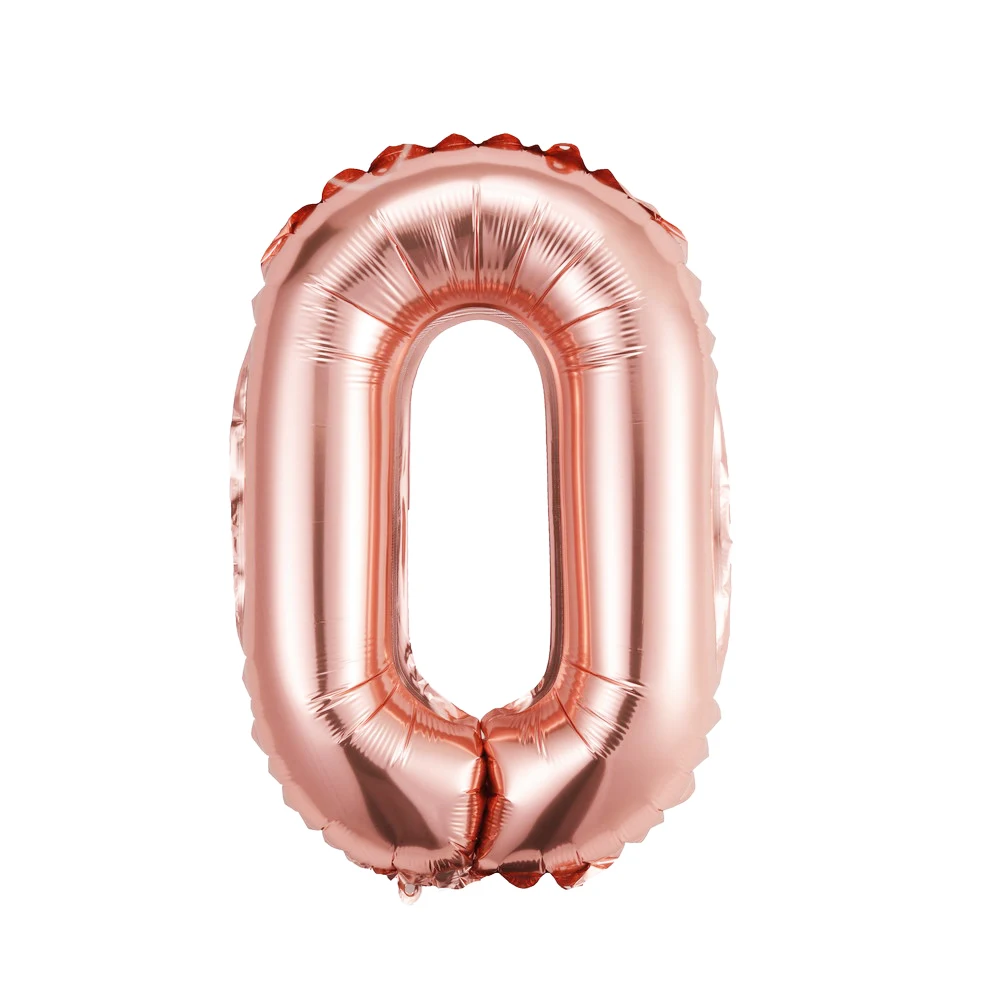 CARRYWON Ballons16 дюймов золотое серебряное число фольгированных шаров цифра воздушный шар День рождения свадьбы украшения день рождения шар - Цвет: Многоцветный