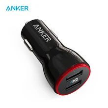 Anker 24W Dual USB Car Charger PowerDrive 2 for iPhone; Samsung Galaxy; LG G4 / G5; Google Nexus; iOS and Android Devices