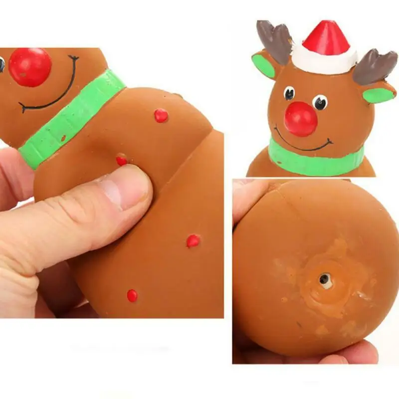 Рождественский подарок скрипучая латексная игрушка для собаки забавная