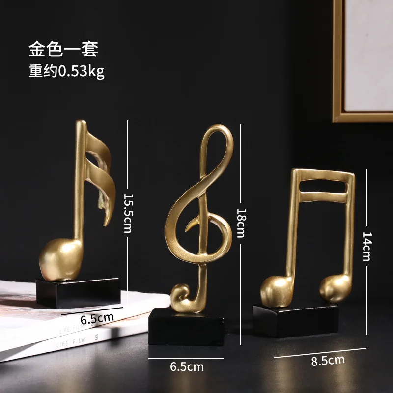 

Modern Minimalist Creative Resin Crafts Staff Notes Ornaments Home Bedroom Study Decorations Home Decore Home Accessories