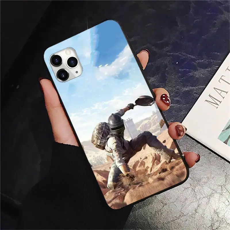 

PUBG Game Art Phone Case for iPhone 11 12 pro XS MAX 8 7 6 6S Plus X 5S SE 2020 XR mini