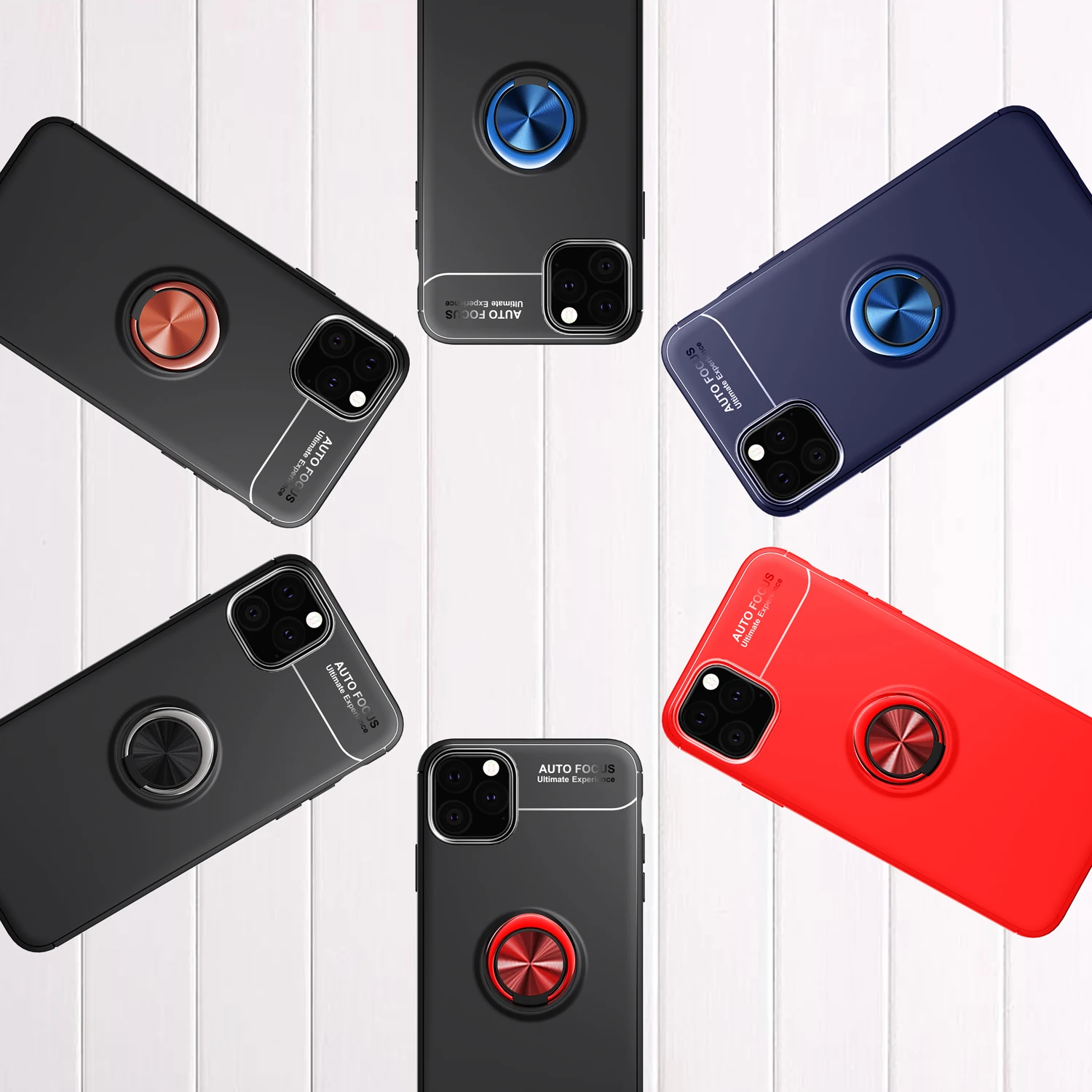 Чехол подставка для iPhone 11 Pro Max противоударный металлический вращающийся