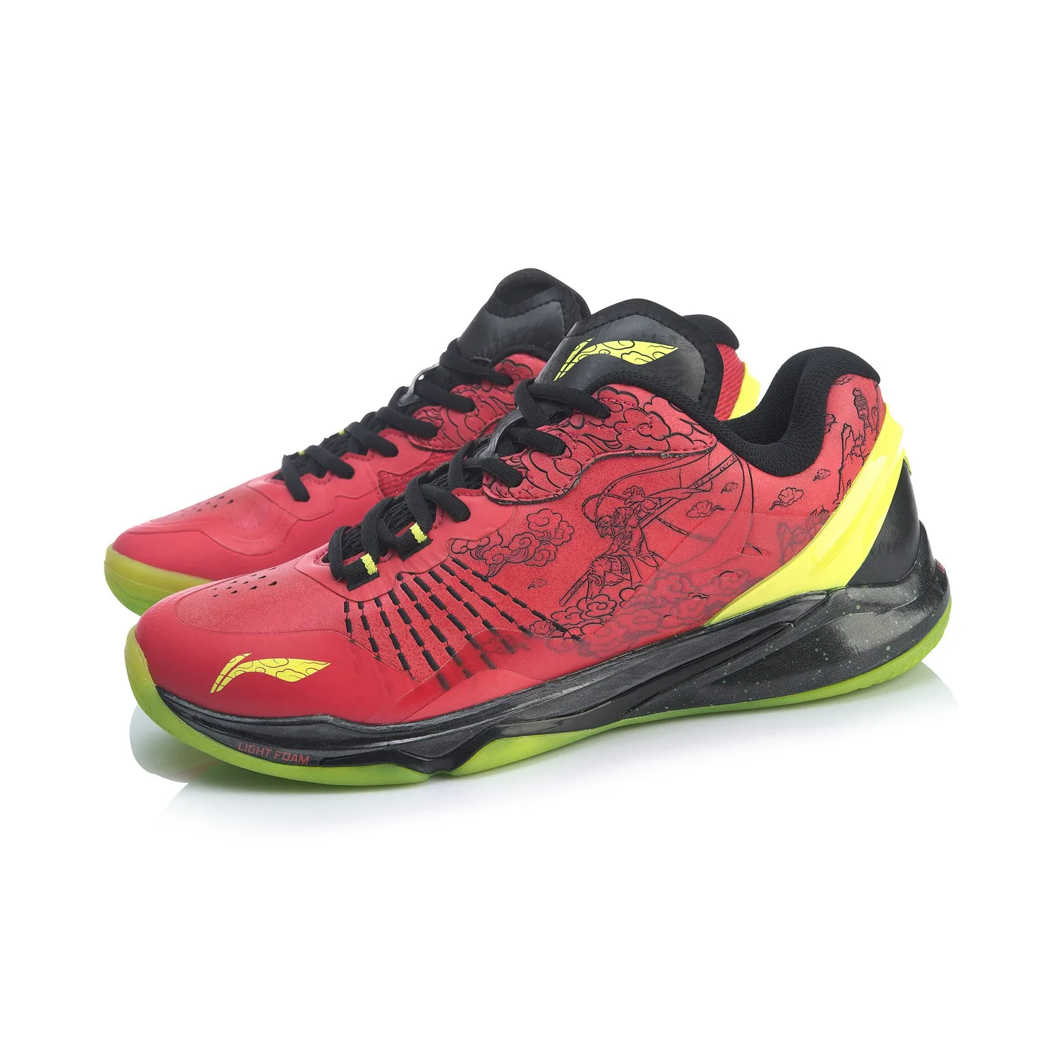Мужские кроссовки Li-Ning Monkey King профессиональные для бадминтона прочная подошва